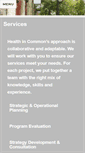 Mobile Screenshot of healthincommon.ca